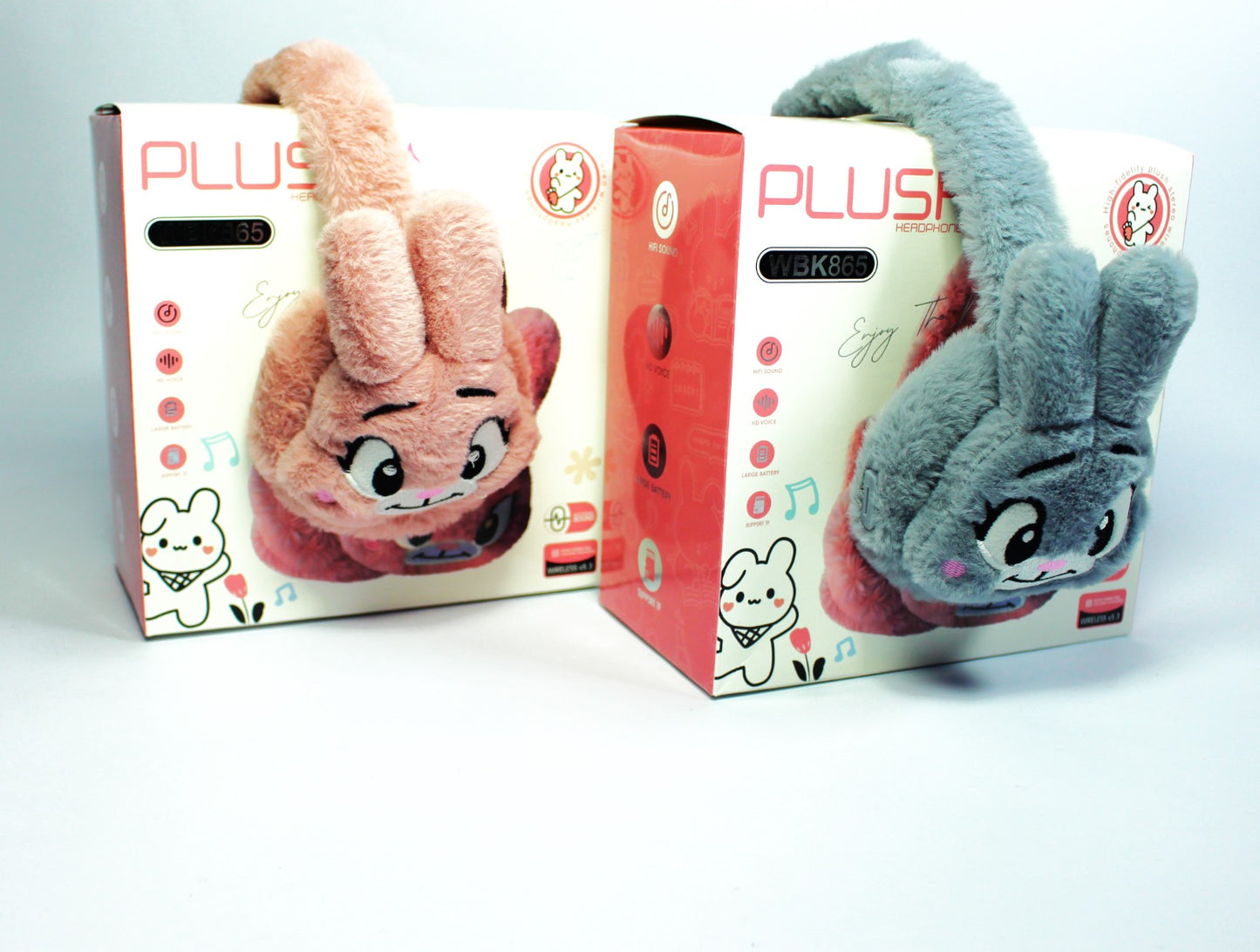 DIADEMA DE PELUCHE CONEJO