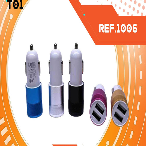 PLUYING METALIZADO CON DOBLE PUERTO USB