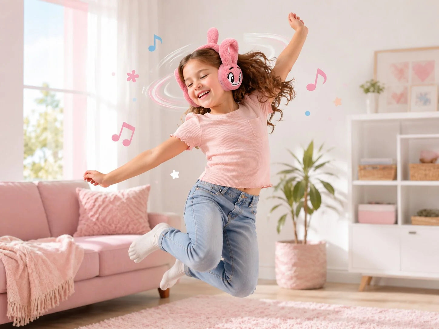 Uso inalámbrico Bluetooth de los audífonos Bunny